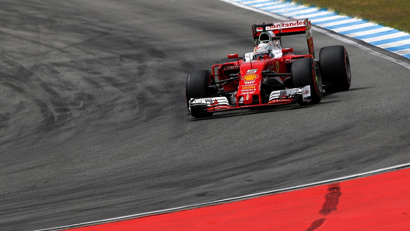 Sebastian Vettel (GER) Ferrari SF16-H at Formula One World Championship, Rd12, German Grand Prix, Race, Hockenheim, Germany, Sunday 31 July 2016. © Sutton Images