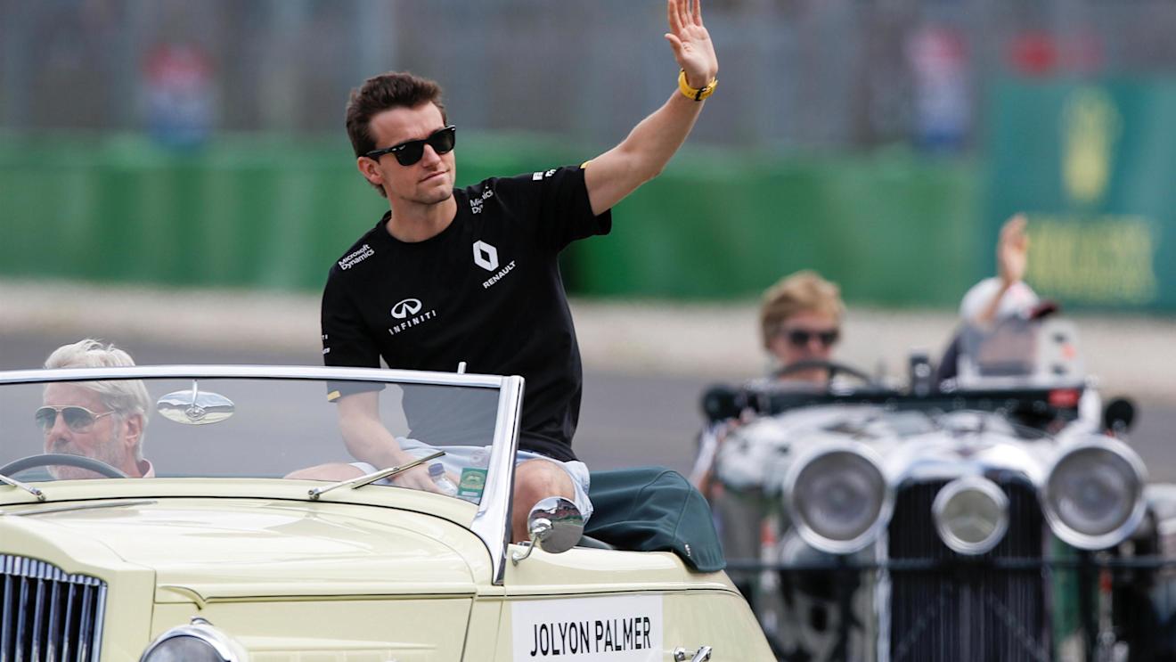 Jolyon Palmer (GBR) Renault Sport F1 Team on the drivers parade at Formula One World Championship, Rd12, German Grand Prix, Race, Hockenheim, Germany, Sunday 31 July 2016. © Sutton Images