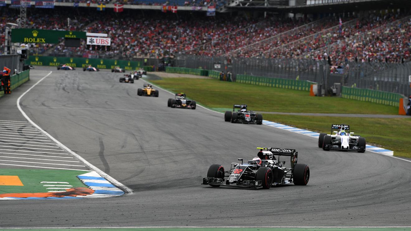 Jenson Button (GBR) McLaren MP4-31 at Formula One World Championship, Rd12, German Grand Prix, Race, Hockenheim, Germany, Sunday 31 July 2016. © Sutton Images