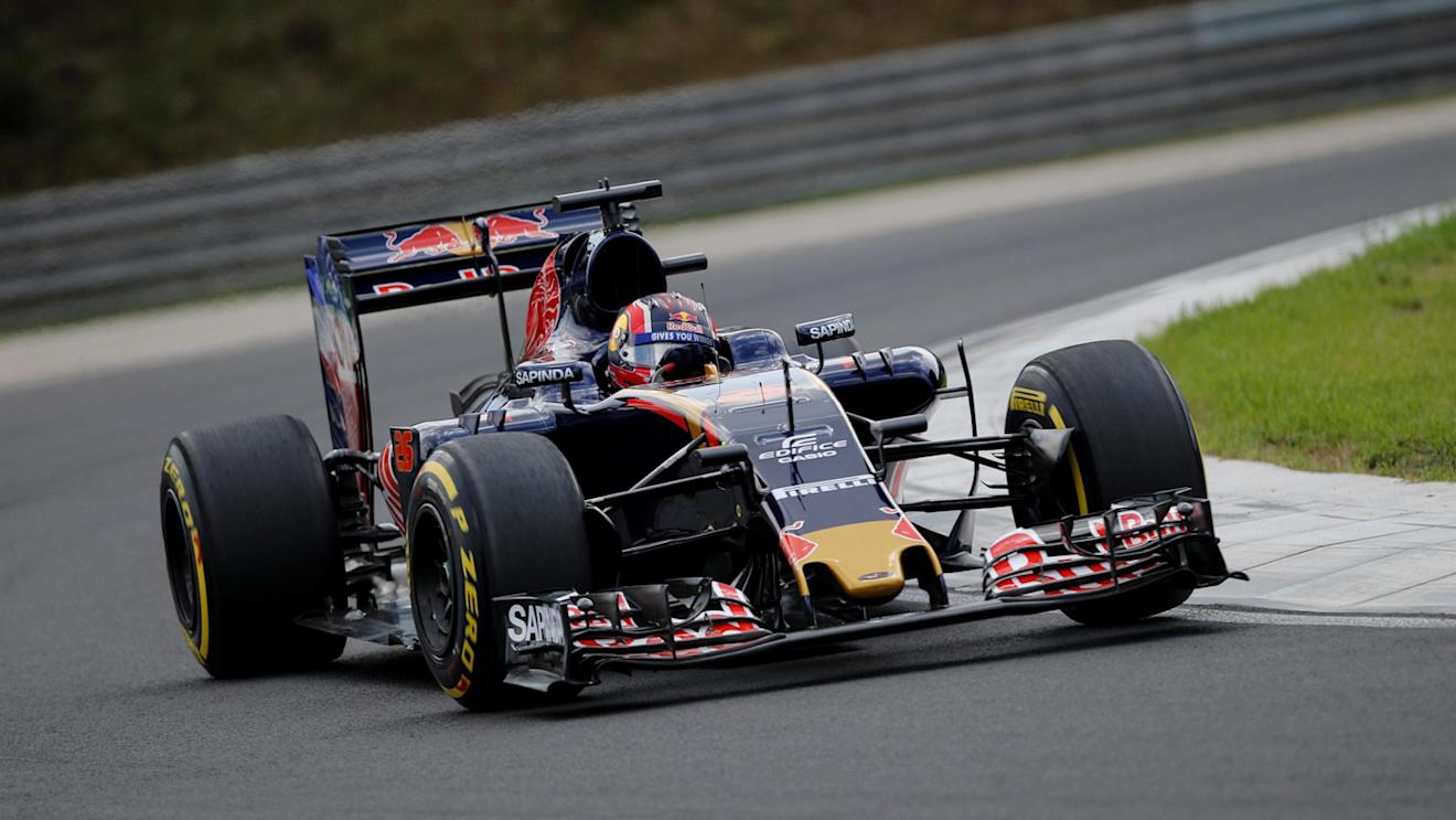 Daniil Kvyat (RUS) Scuderia Toro Rosso STR11 at Formula One World Championship, Rd11, Practice, Hungaroring, Hungary, Friday 22 July 2016. © Sutton Images