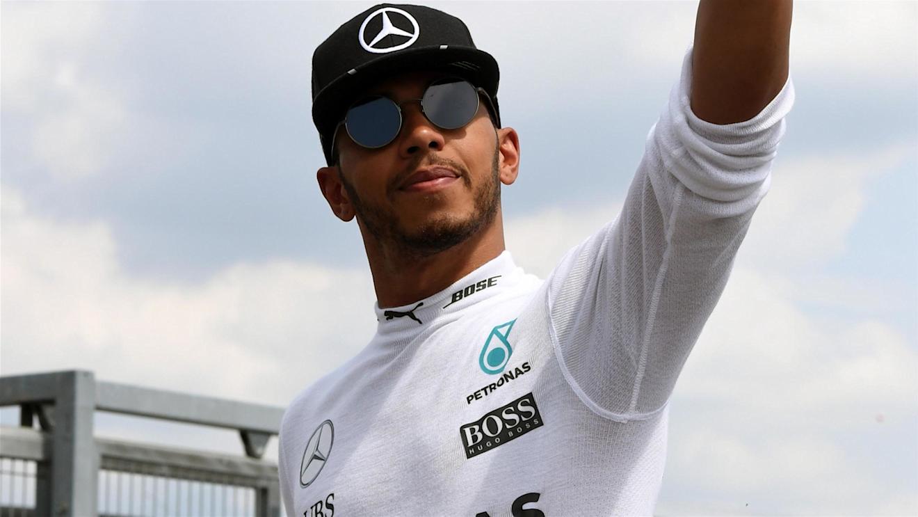 Lewis Hamilton (GBR) Mercedes AMG F1 returns from the Medical Centre and waves following his crash in FP2 at Formula One World Championship, Rd11, Practice, Hungaroring, Hungary, Friday 22 July 2016. © Sutton Images