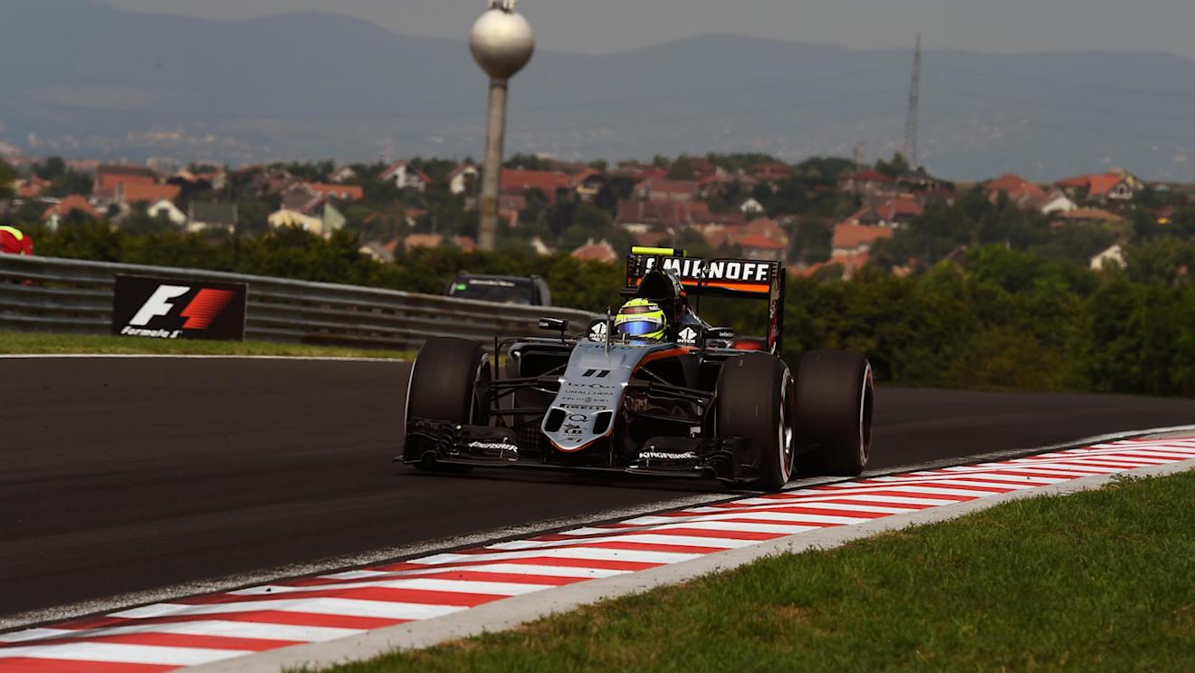 Sergio Perez (MEX) Force India VJM09 at Formula One World Championship, Rd11, Hungarian Grand Prix, Qualifying, Hungaroring, Hungary, Saturday 23 July 2016. © Sutton Images