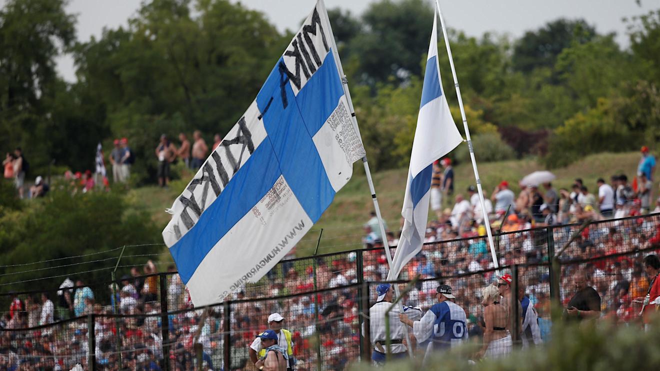 Fans and flags at Formula One World Championship, Rd11, Hungarian Grand Prix, Qualifying, Hungaroring, Hungary, Saturday 23 July 2016. © Sutton Images
