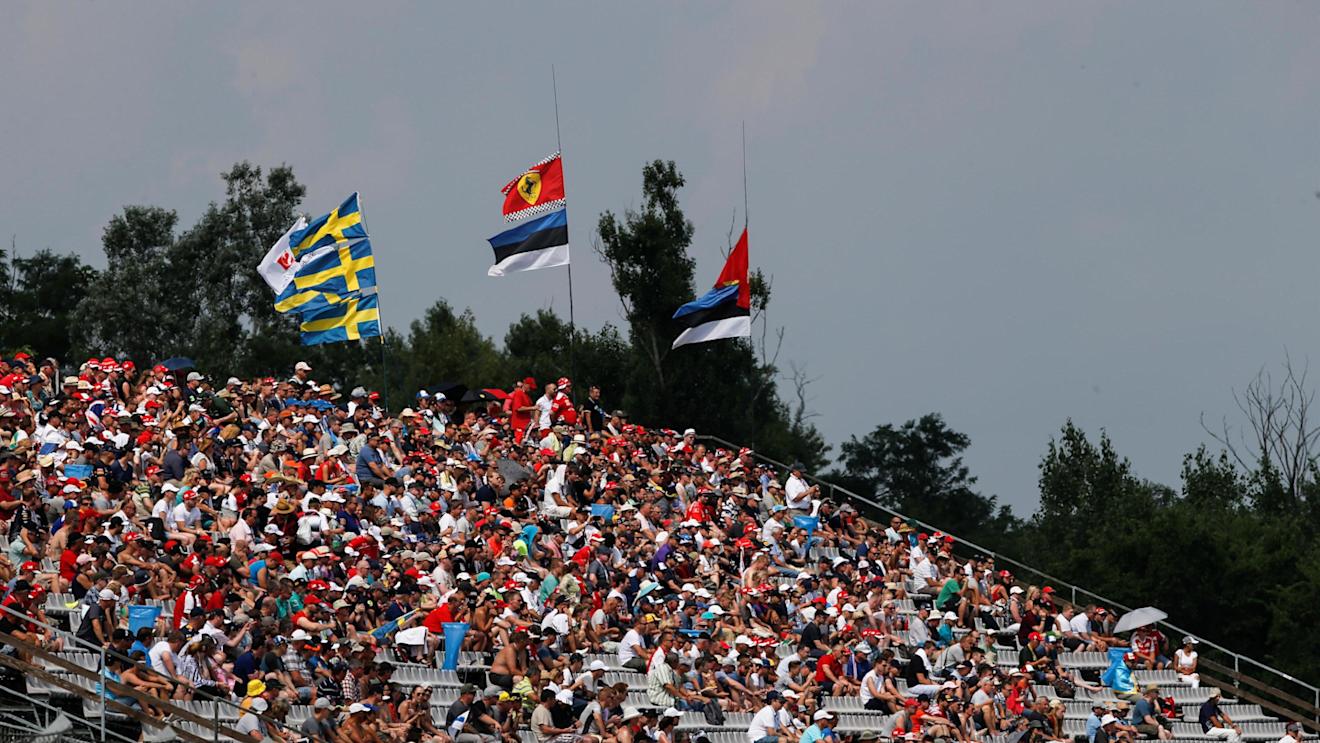 Flags, fans and atmosphere at Formula One World Championship, Rd11, Hungarian Grand Prix, Qualifying, Hungaroring, Hungary, Saturday 23 July 2016. © Sutton Images