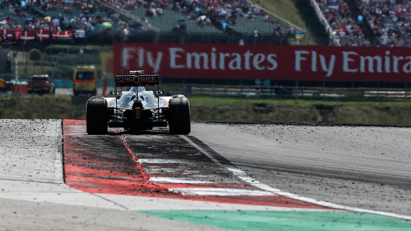Sergio Perez (MEX) Force India VJM09 at Formula One World Championship, Rd11, Hungarian Grand Prix, Race, Hungaroring, Hungary, Sunday 24 July 2016. © Sutton Images