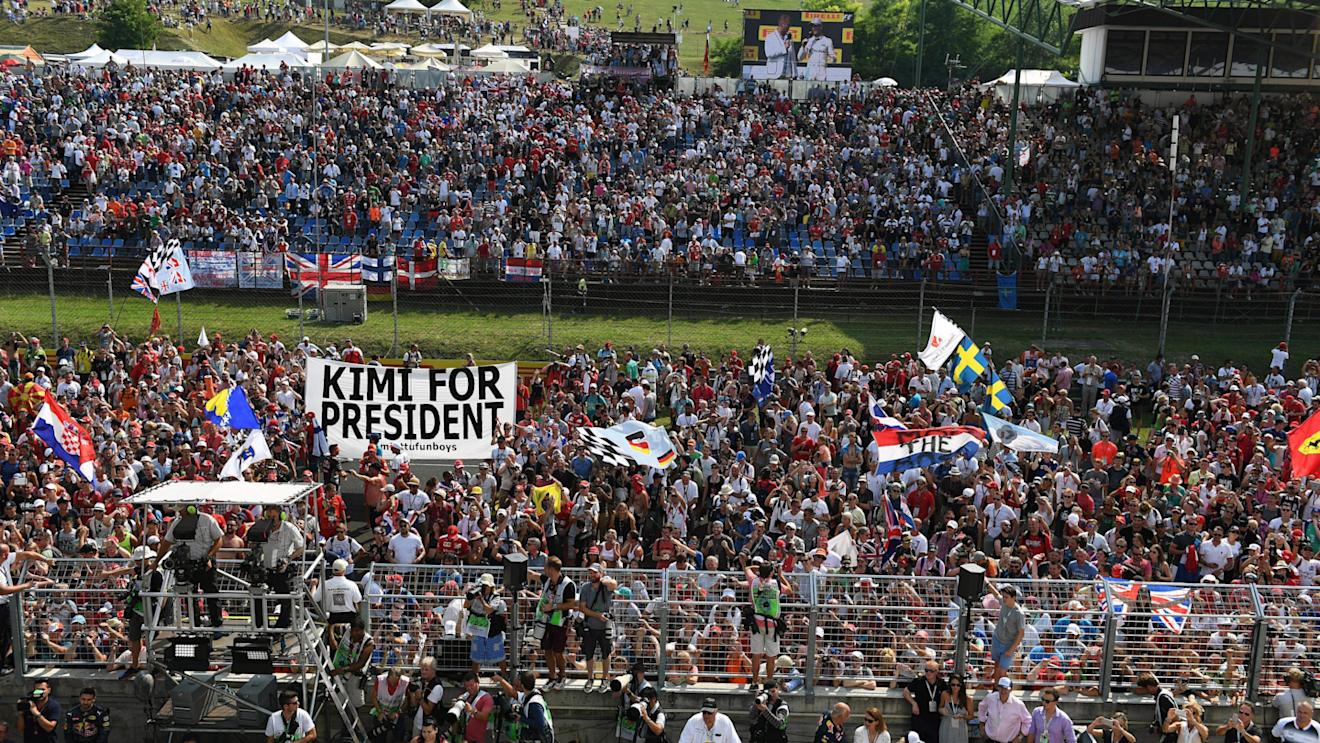 Fans and banners at Formula One World Championship, Rd11, Hungarian Grand Prix, Race, Hungaroring, Hungary, Sunday 24 July 2016. © Sutton Images
