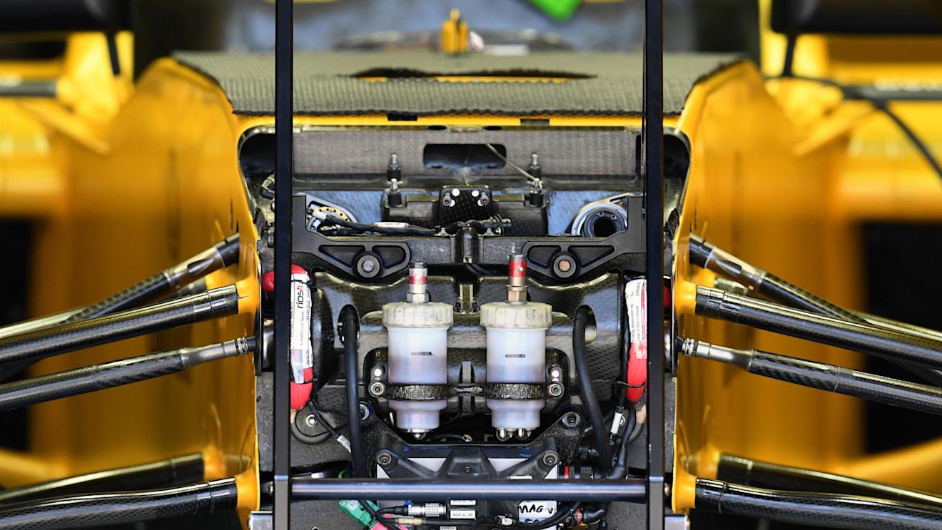 Renault Sport F1 Team RS16 chassis detail at Formula One World Championship, Rd11, Preparations, Hungaroring, Hungary, Thursday 21 July 2016. © Sutton Images