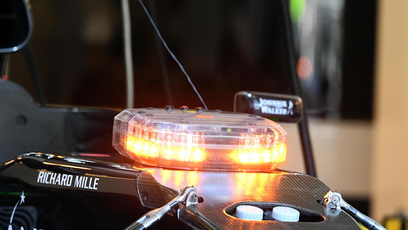 Force India VJM09 warning light at Formula One World Championship, Rd11, Preparations, Hungaroring, Hungary, Thursday 21 July 2016. © Sutton Images