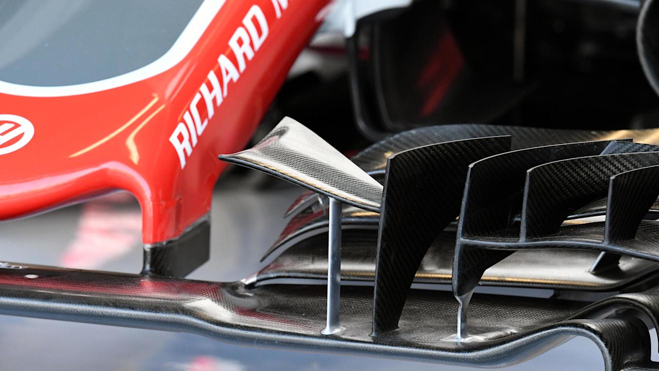 Haas VF-16 front wing detail at Formula One World Championship, Rd14, Italian Grand Prix, Practice, Monza, Italy, Friday 2 September 2016. © Sutton Images