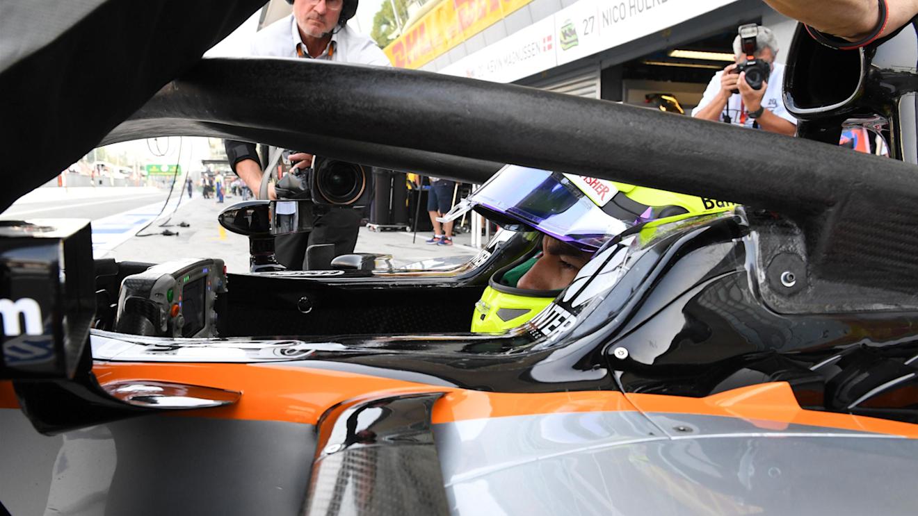 Sergio Perez (MEX) Force India VJM09 with halo at Formula One World Championship, Rd14, Italian Grand Prix, Practice, Monza, Italy, Friday 2 September 2016. © Sutton Images