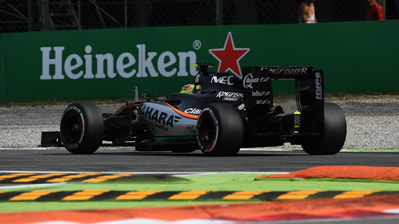 Sergio Perez (MEX) Force India VJM09 at Formula One World Championship, Rd14, Italian Grand Prix, Qualifying, Monza, Italy, Saturday 3 September 2016. © Sutton Images