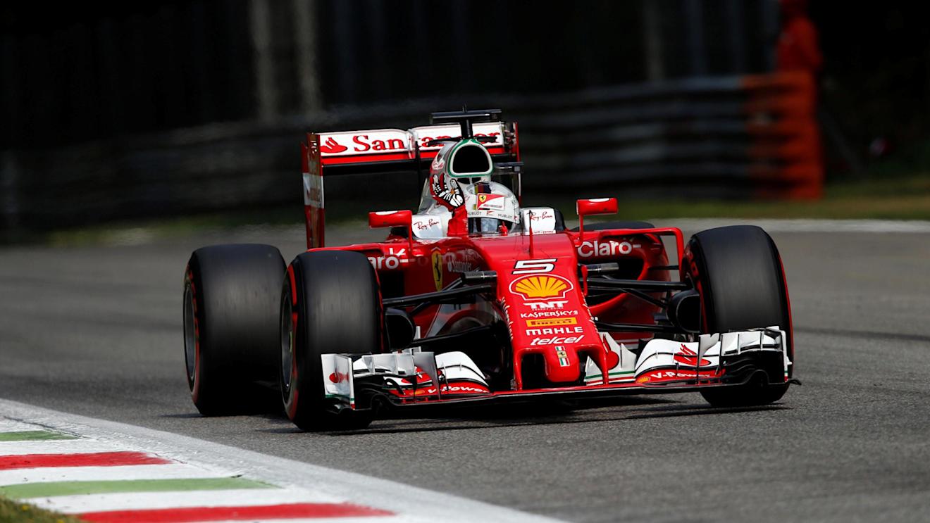 Sebastian Vettel (GER) Ferrari SF16-H waves to the fans at Formula One World Championship, Rd14, Italian Grand Prix, Qualifying, Monza, Italy, Saturday 3 September 2016. © Sutton Images