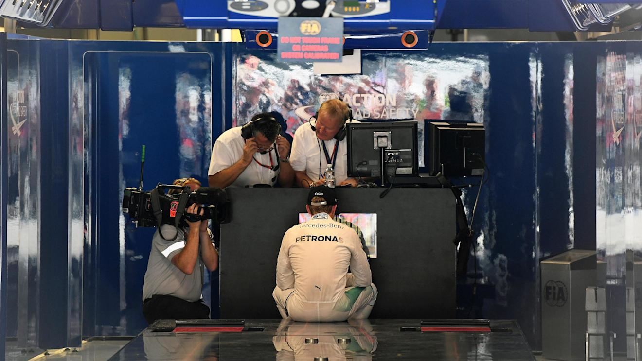 Nico Rosberg (GER) Mercedes AMG F1 in parc ferme at Formula One World Championship, Rd14, Italian Grand Prix, Qualifying, Monza, Italy, Saturday 3 September 2016. © Sutton Images