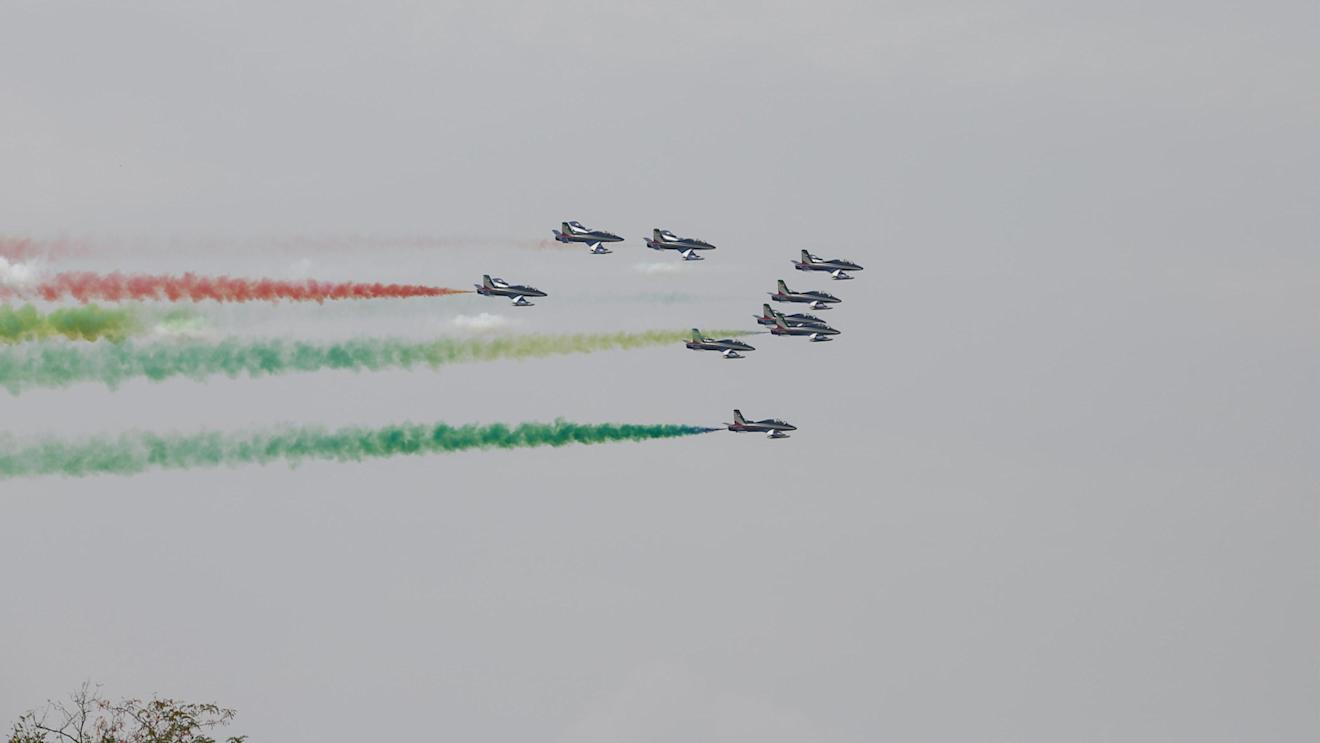 Flypast at Formula One World Championship, Rd14, Italian Grand Prix, Race, Monza, Italy, Sunday 4 September 2016. © Sutton Images