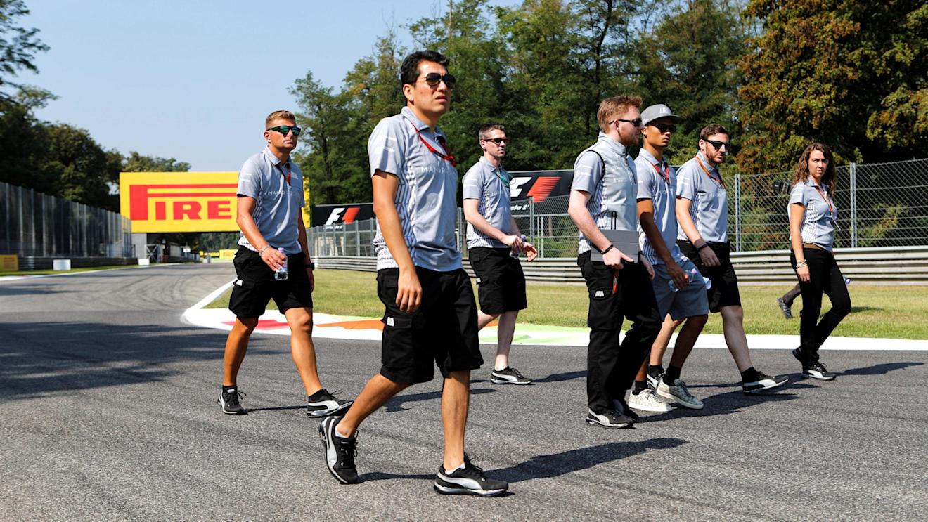 Pascal Wehrlein (GER) Manor Racing walks the track at Formula One World Championship, Rd14, Italian Grand Prix, Preparations, Monza, Italy, Thursday 1 September 2016. © Sutton Images