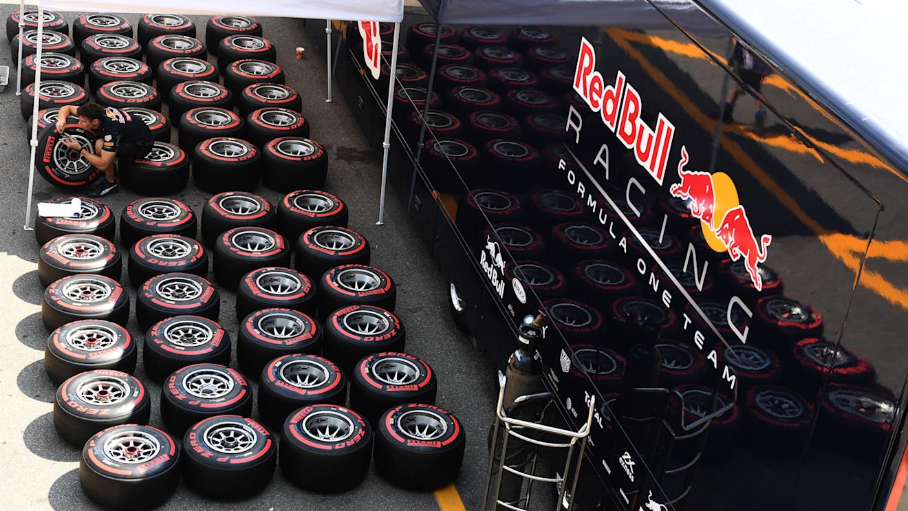 Red Bull Racing Pirelli tyres at Formula One World Championship, Rd14, Italian Grand Prix, Preparations, Monza, Italy, Thursday 1 September 2016. © Sutton Images