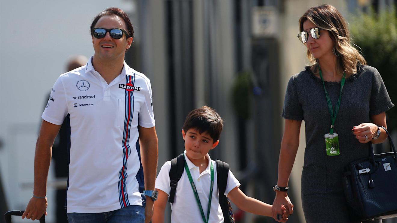Felipe Massa (BRA) Williams with his wife Rafaela Bassi (BRA) and son Felipinho Massa (BRA) at Formula One World Championship, Rd14, Italian Grand Prix, Preparations, Monza, Italy, Thursday 1 September 2016. © Sutton Images