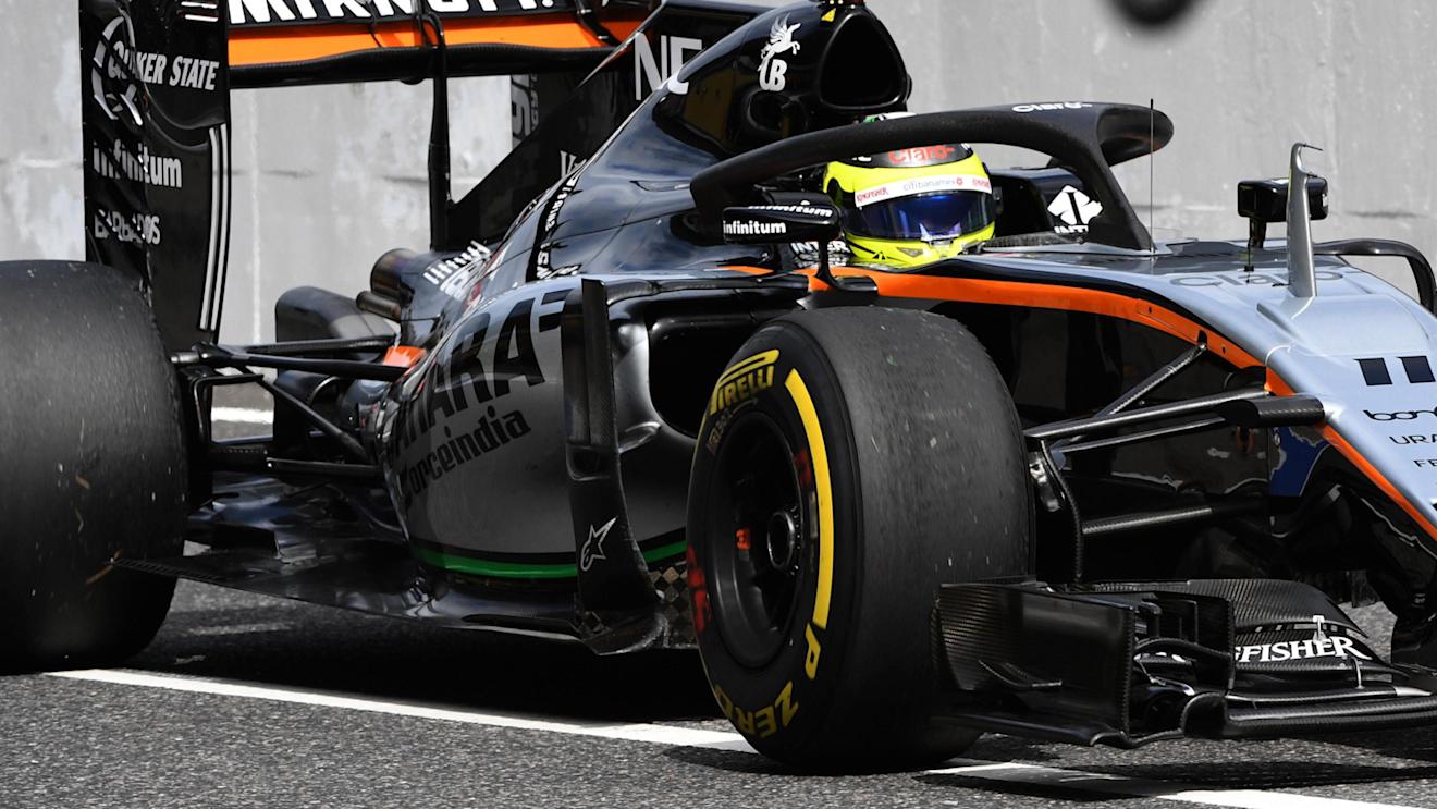 Sergio Perez (MEX) Force India VJM09 with halo at Formula One World Championship, Rd17, Japanese Grand Prix, Practice, Suzuka, Japan, Friday 7 October 2016. © Sutton Images