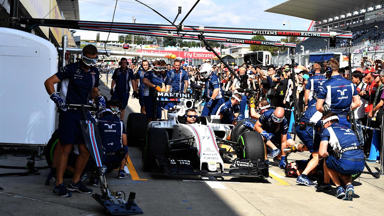 Williams pit stop practice at Formula One World Championship, Rd17, Japanese Grand Prix, Preparations, Suzuka, Japan, Thursday 6 October 2016. © Sutton Images
