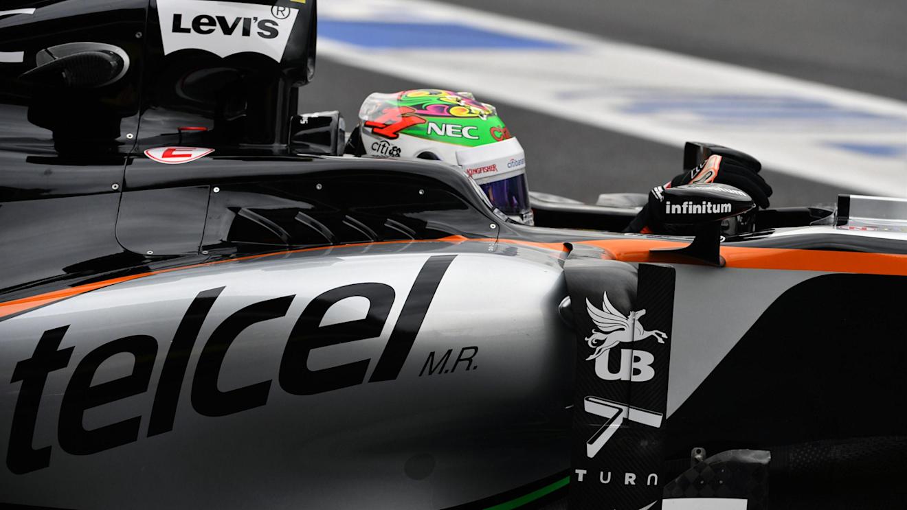 Sergio Perez (MEX) Force India VJM09 at Formula One World Championship, Rd19, Mexican Grand Prix, Practice, Circuit Hermanos Rodriguez, Mexico City, Mexico, Friday 28 October 2016. © Sutton Images