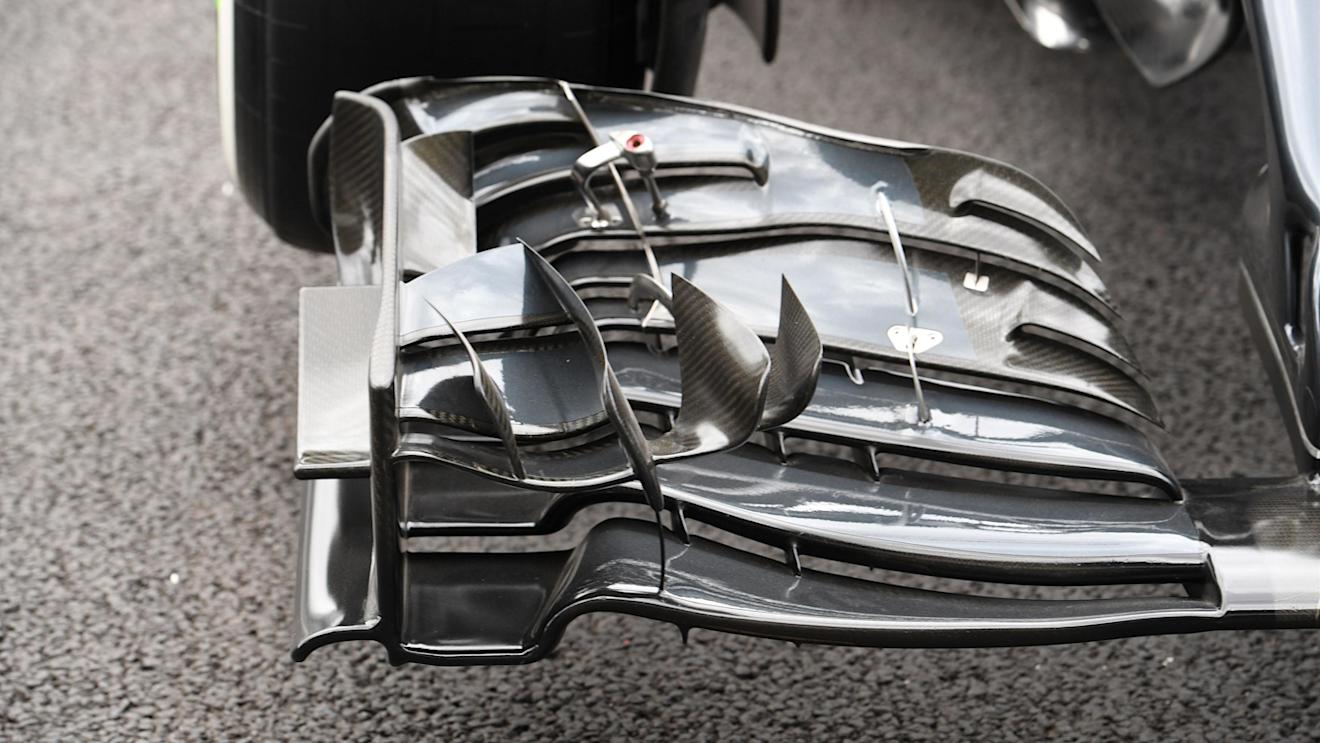 McLaren MP4-31 front wing detail at Formula One World Championship, Rd19, Mexican Grand Prix, Preparations, Circuit Hermanos Rodriguez, Mexico City, Mexico, Thursday 27 October 2016. © Sutton Images