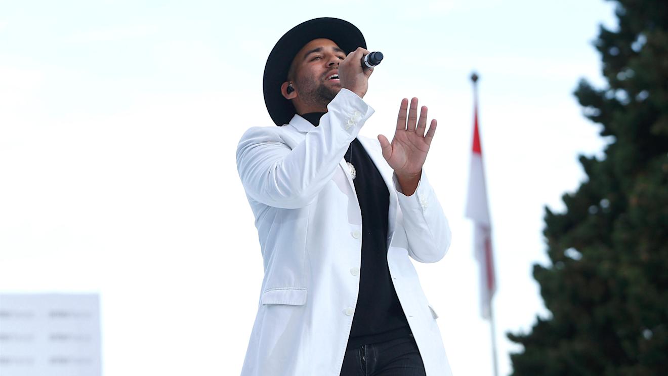 Parson James (USA) Singer at Amber Lounge Fashion Show, Le Meridien Beach Plaza Hotel, Monaco, Friday 27 May 2016. © Sutton Images