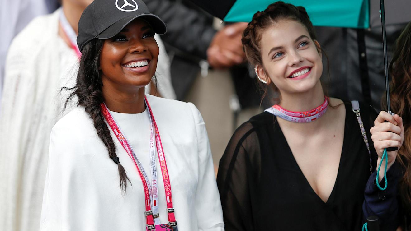 Gabrielle Union (USA) Model and Actress and Barbara Palvin (HUN) Model and Actress at Formula One World Championship, Rd6, Monaco Grand Prix, Race, Monte-Carlo, Monaco, Sunday 29 May 2016. © Sutton Images
