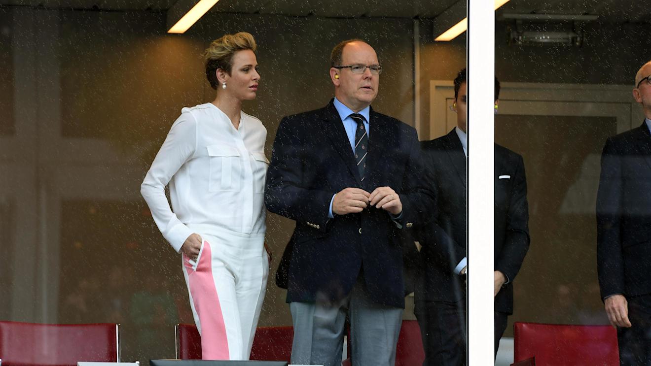 HSH Prince Albert of Monaco (MON) and Princess Charlene of Monaco at Formula One World Championship, Rd6, Monaco Grand Prix, Race, Monte-Carlo, Monaco, Sunday 29 May 2016. © Sutton Images