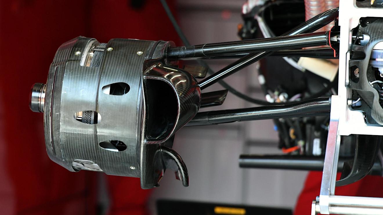 Ferrari SF16-H front wheel hub and brake duct at Formula One World Championship, Rd6, Monaco Grand Prix, Preparations, Monte-Carlo, Monaco, Wednesday 25 May 2016. © Sutton Images