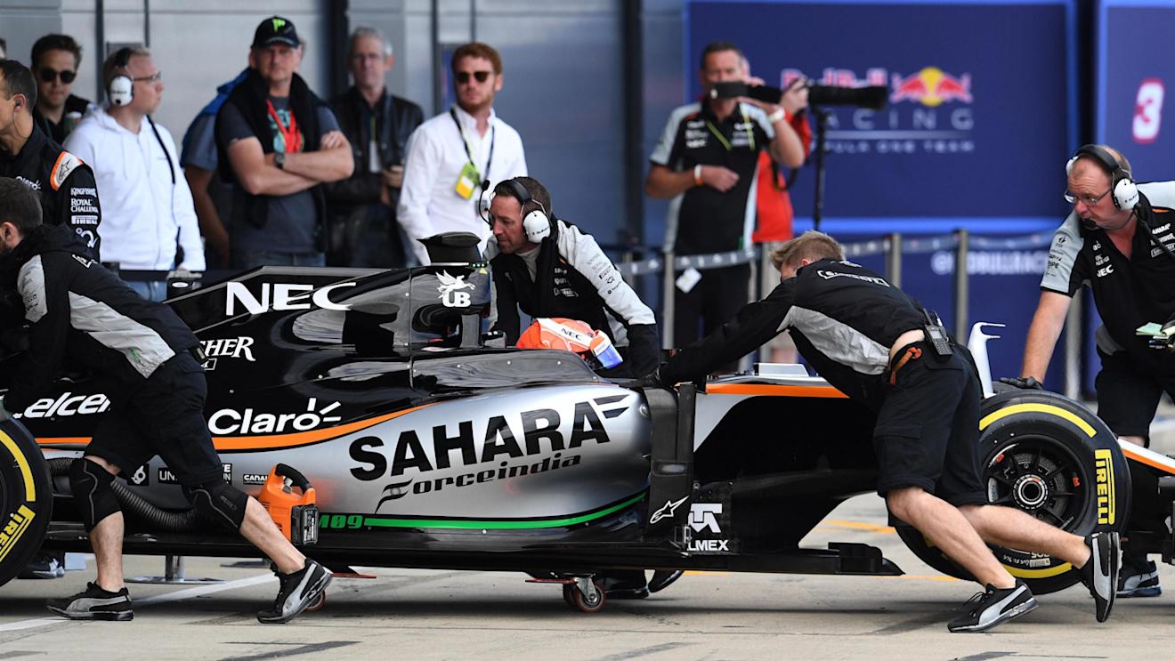 Nikita Mazepin (RUS) Force India VJM09 at Formula One Testing, Day Two, Silverstone, England, Wednesday 13 July 2016. © Sutton Images
