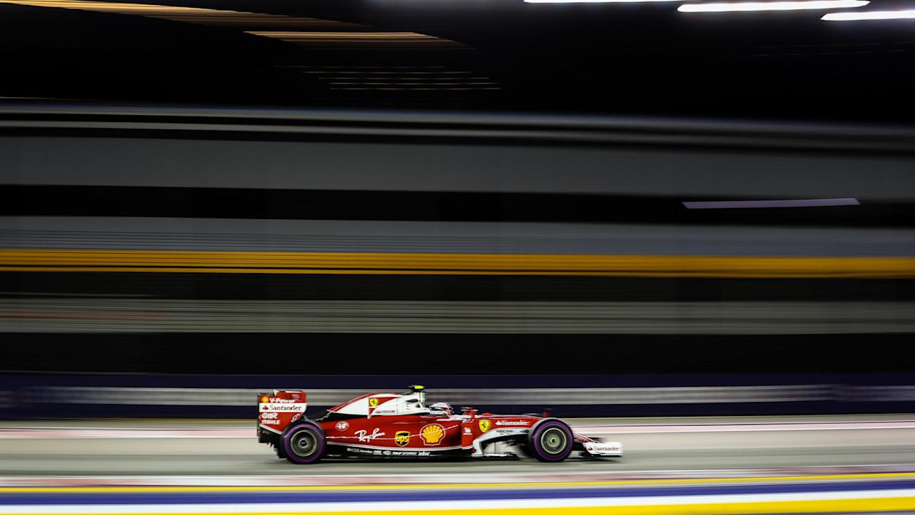 Kimi Raikkonen (FIN) Ferrari SF16-H at Formula One World Championship, Rd15, Singapore Grand Prix, Practice, Marina Bay Street Circuit, Singapore, Friday 16 September 2016. © Sutton Images