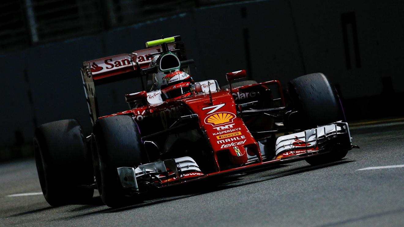 Kimi Raikkonen (FIN) Ferrari SF16-H at Formula One World Championship, Rd15, Singapore Grand Prix, Practice, Marina Bay Street Circuit, Singapore, Friday 16 September 2016. © Sutton Images