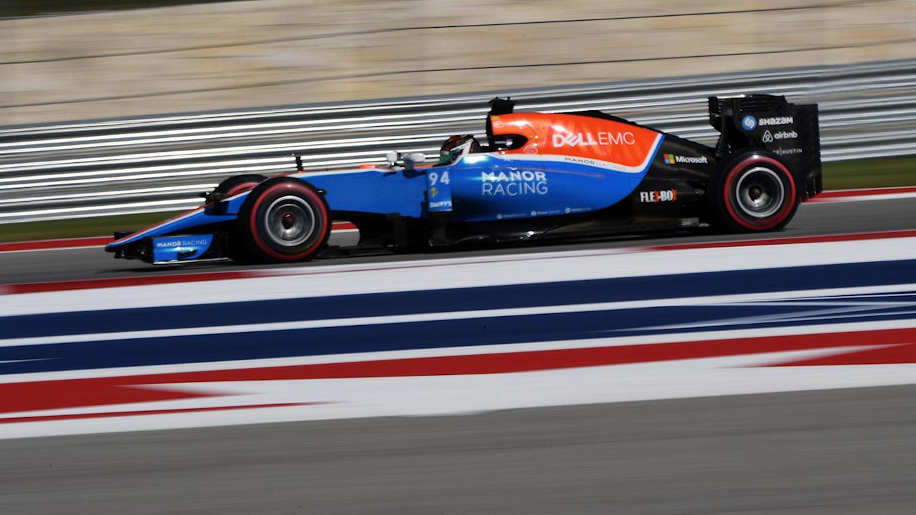 Pascal Wehrlein (GER) Manor Racing MRT05 at Formula One World Championship, Rd18, United States Grand Prix, Practice, Circuit of the Americas, Austin, Texas, USA, Friday 21 October 2016. © Sutton Images