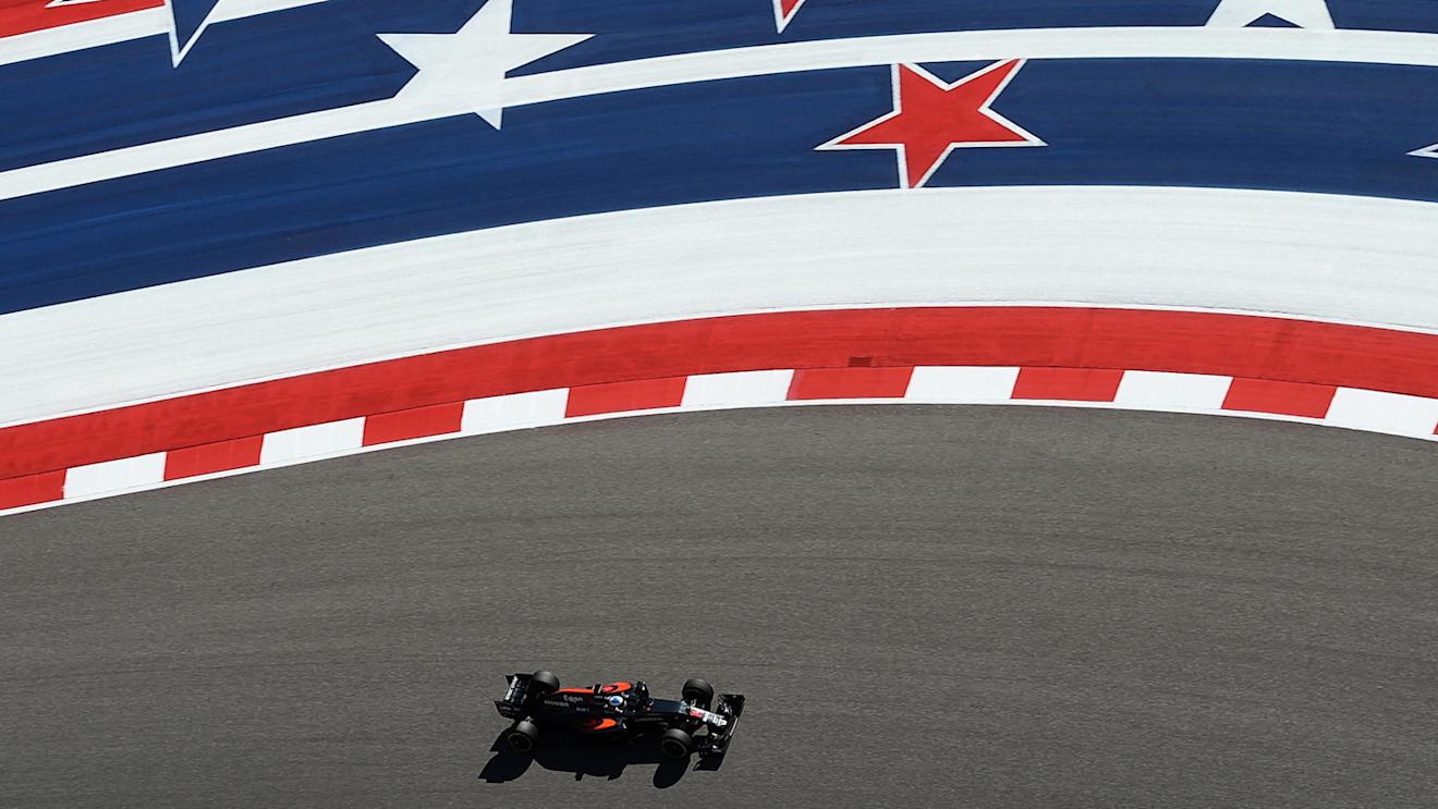 Fernando Alonso (ESP) McLaren MP4-31 at Formula One World Championship, Rd18, United States Grand Prix, Practice, Circuit of the Americas, Austin, Texas, USA, Friday 21 October 2016. © Sutton Images