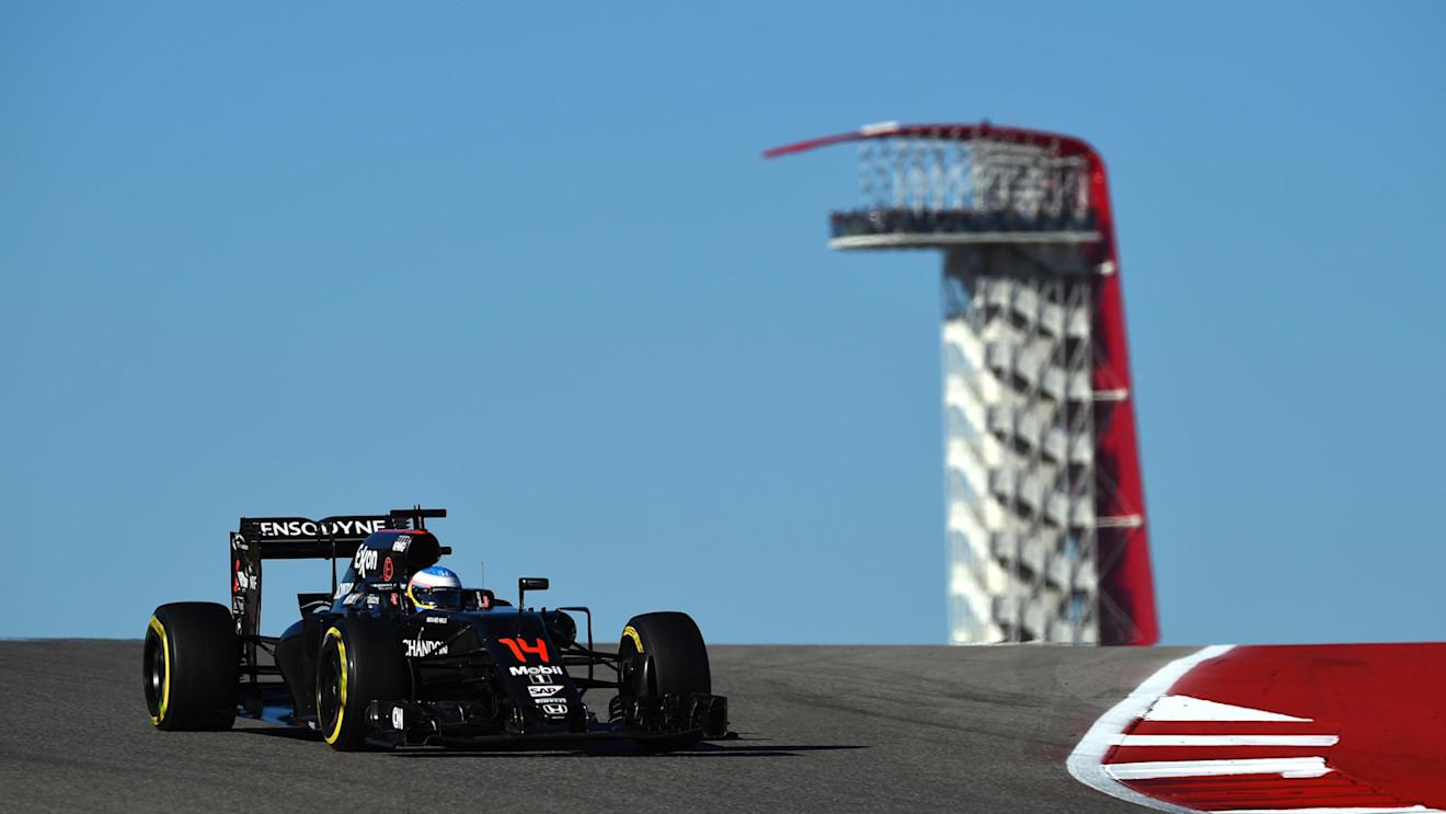 Fernando Alonso (ESP) McLaren MP4-31 at Formula One World Championship, Rd18, United States Grand Prix, Qualifying, Circuit of the Americas, Austin, Texas, USA, Saturday 22 October 2016. © Sutton Images