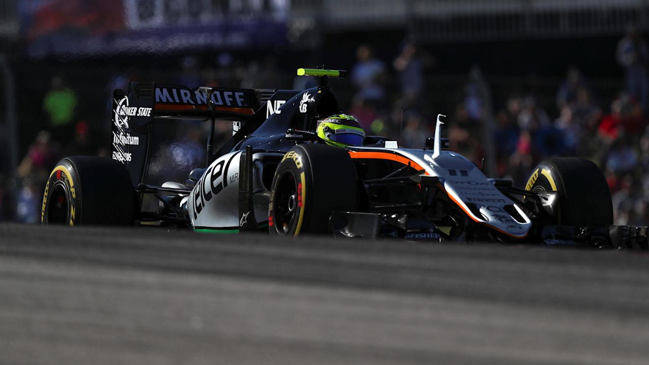 Sergio Perez (MEX) Force India VJM09 at Formula One World Championship, Rd18, United States Grand Prix, Qualifying, Circuit of the Americas, Austin, Texas, USA, Saturday 22 October 2016. © Sutton Images