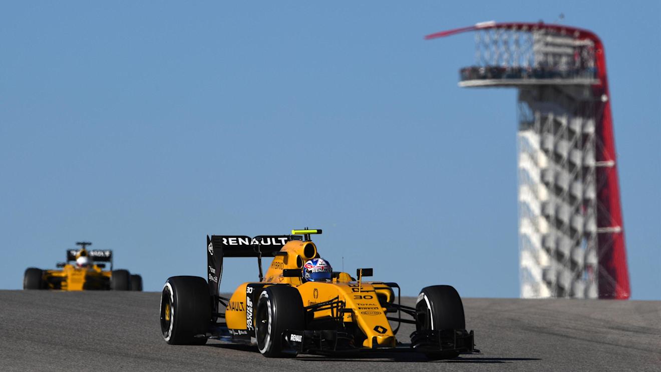 Jolyon Palmer (GBR) Renault Sport F1 Team RS16 at Formula One World Championship, Rd18, United States Grand Prix, Qualifying, Circuit of the Americas, Austin, Texas, USA, Saturday 22 October 2016. © Sutton Images