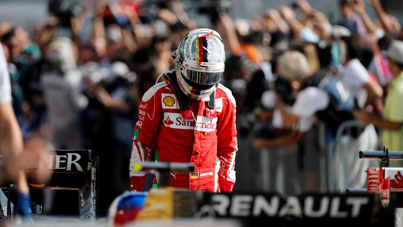 Sebastian Vettel (GER) Ferrari in parc ferme at Formula One World Championship, Rd18, United States Grand Prix, Race, Circuit of the Americas, Austin, Texas, USA, Sunday 23 October 2016. © Sutton Images