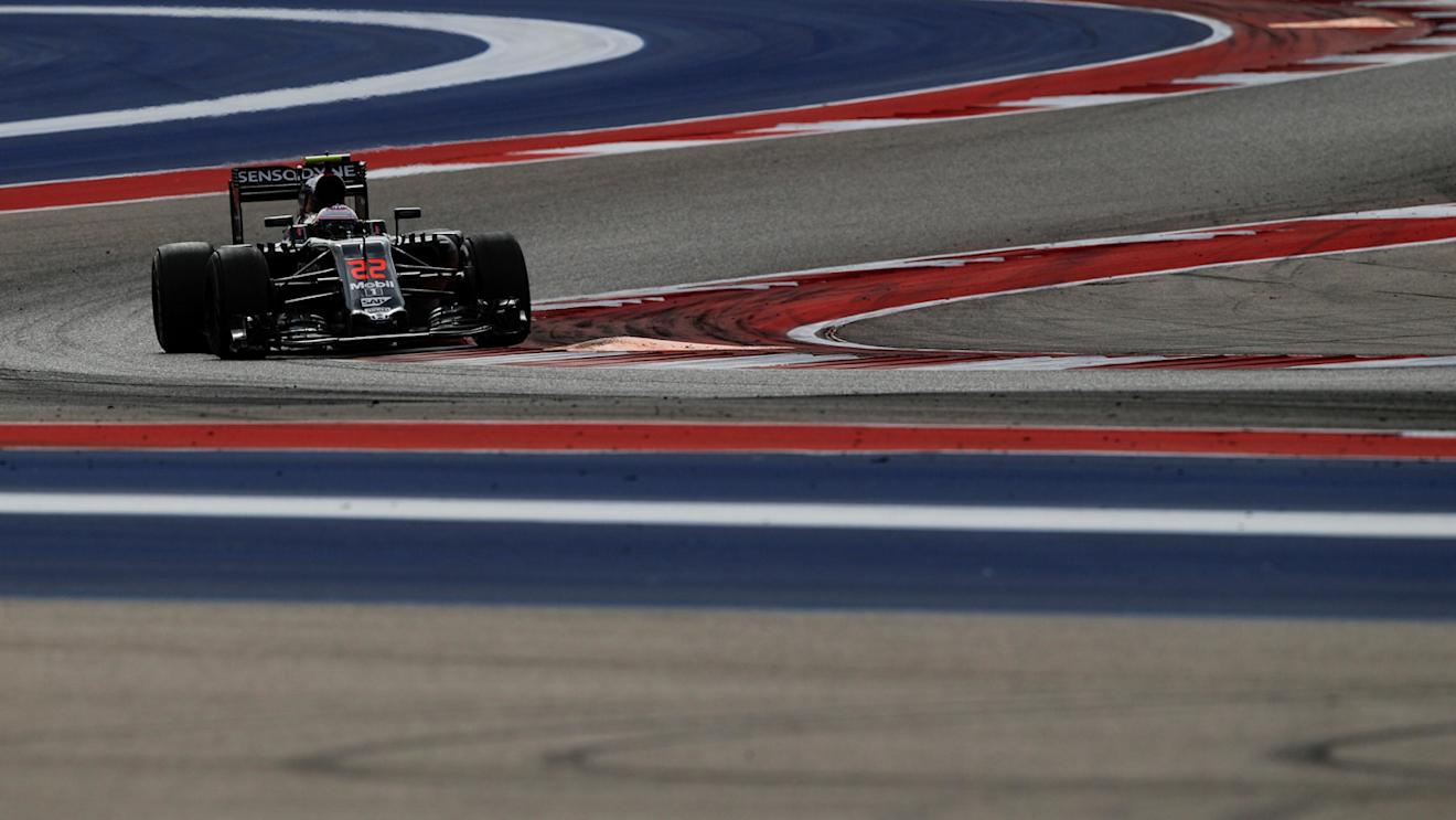Jenson Button (GBR) McLaren MP4-31 at Formula One World Championship, Rd18, United States Grand Prix, Race, Circuit of the Americas, Austin, Texas, USA, Sunday 23 October 2016. © Sutton Images