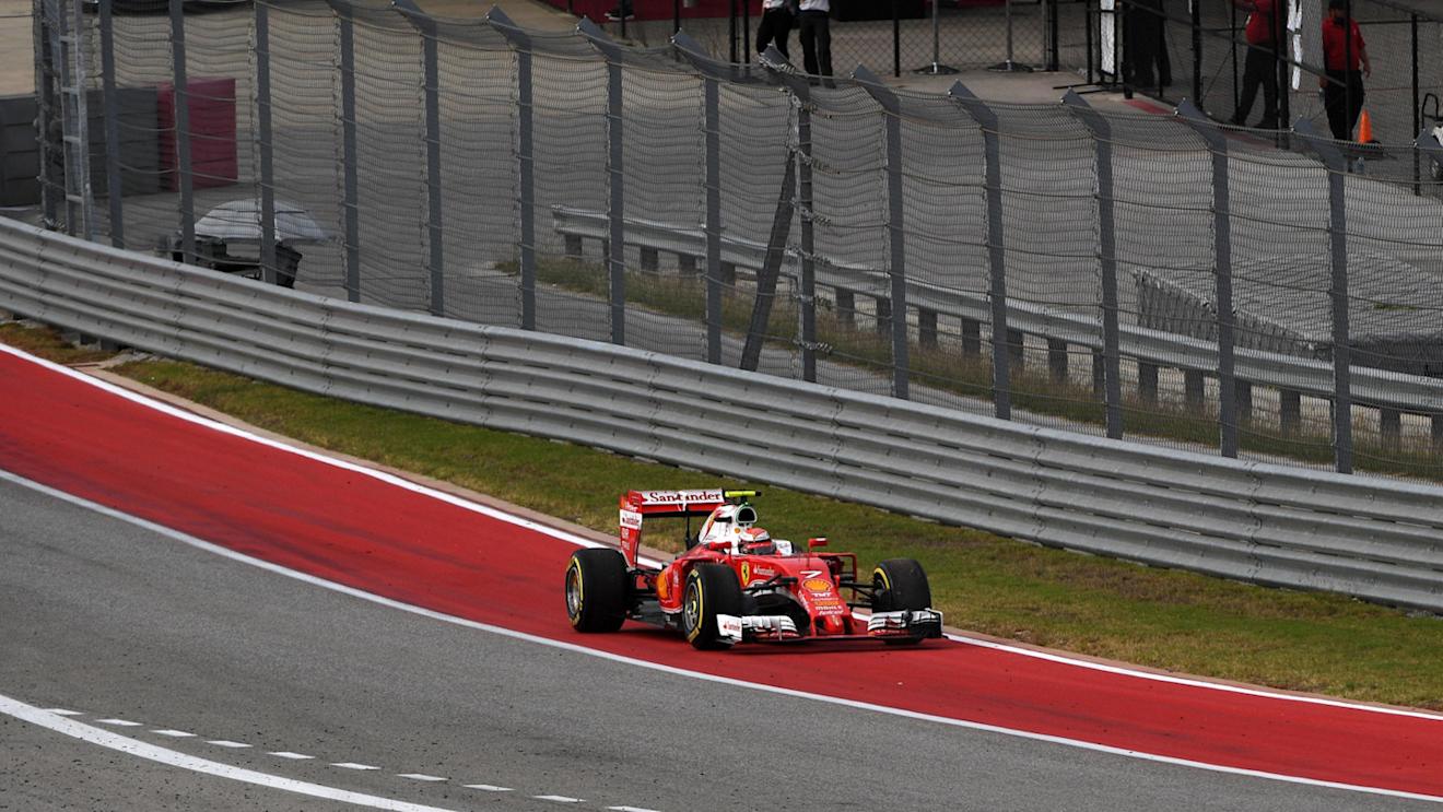 Kimi Raikkonen (FIN) Ferrari SF16-H retires form the race pit stop at Formula One World Championship, Rd18, United States Grand Prix, Race, Circuit of the Americas, Austin, Texas, USA, Sunday 23 October 2016. © Sutton Images