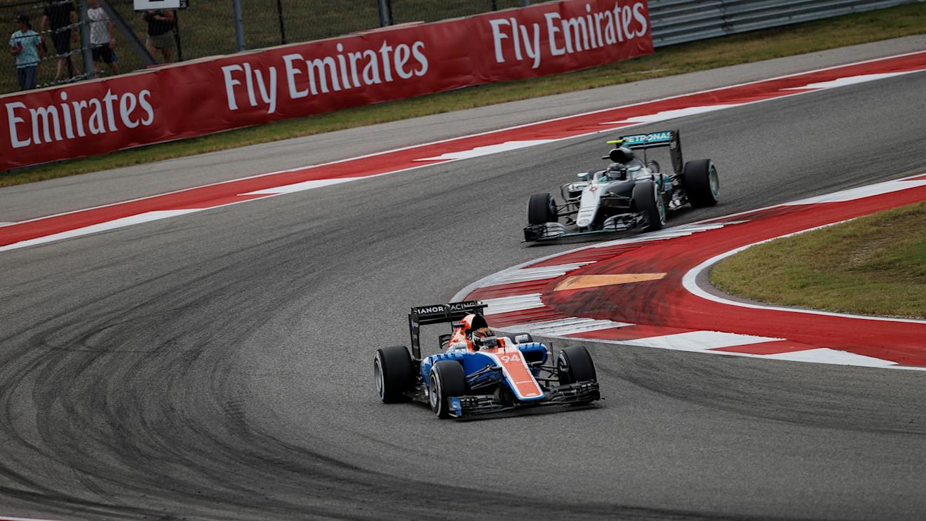 Pascal Wehrlein (GER) Manor Racing MRT05 at Formula One World Championship, Rd18, United States Grand Prix, Race, Circuit of the Americas, Austin, Texas, USA, Sunday 23 October 2016. © Sutton Images