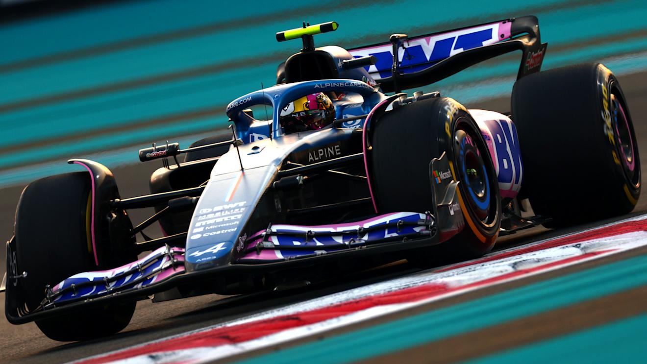 ABU DHABI, UNITED ARAB EMIRATES - NOVEMBER 24: Pierre Gasly of France driving the (10) Alpine F1 A523 Renault on track during practice ahead of the F1 Grand Prix of Abu Dhabi at Yas Marina Circuit on November 24, 2023 in Abu Dhabi, United Arab Emirates. (Photo by Clive Rose/Getty Images)