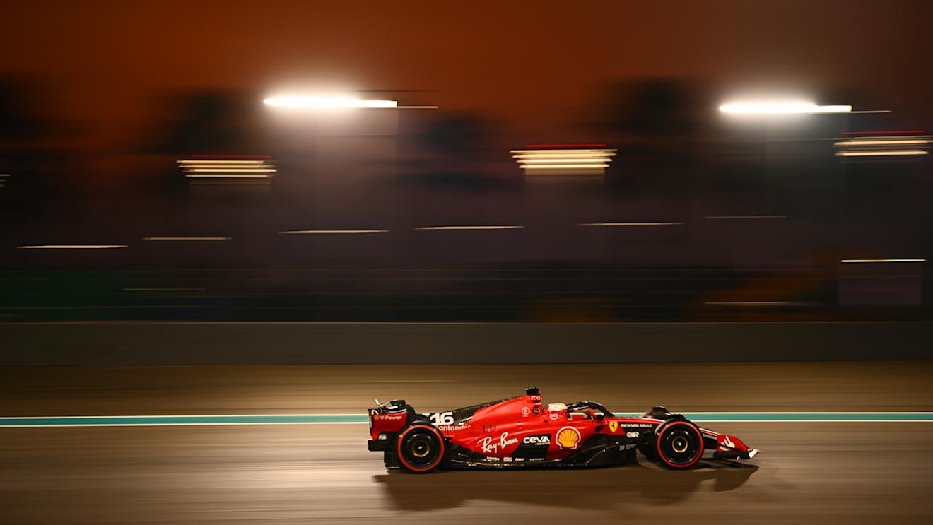 ABU DHABI, UNITED ARAB EMIRATES - NOVEMBER 24: Charles Leclerc of Monaco driving the (16) Ferrari SF-23 on track during practice ahead of the F1 Grand Prix of Abu Dhabi at Yas Marina Circuit on November 24, 2023 in Abu Dhabi, United Arab Emirates. (Photo by Clive Mason - Formula 1/Formula 1 via Getty Images)