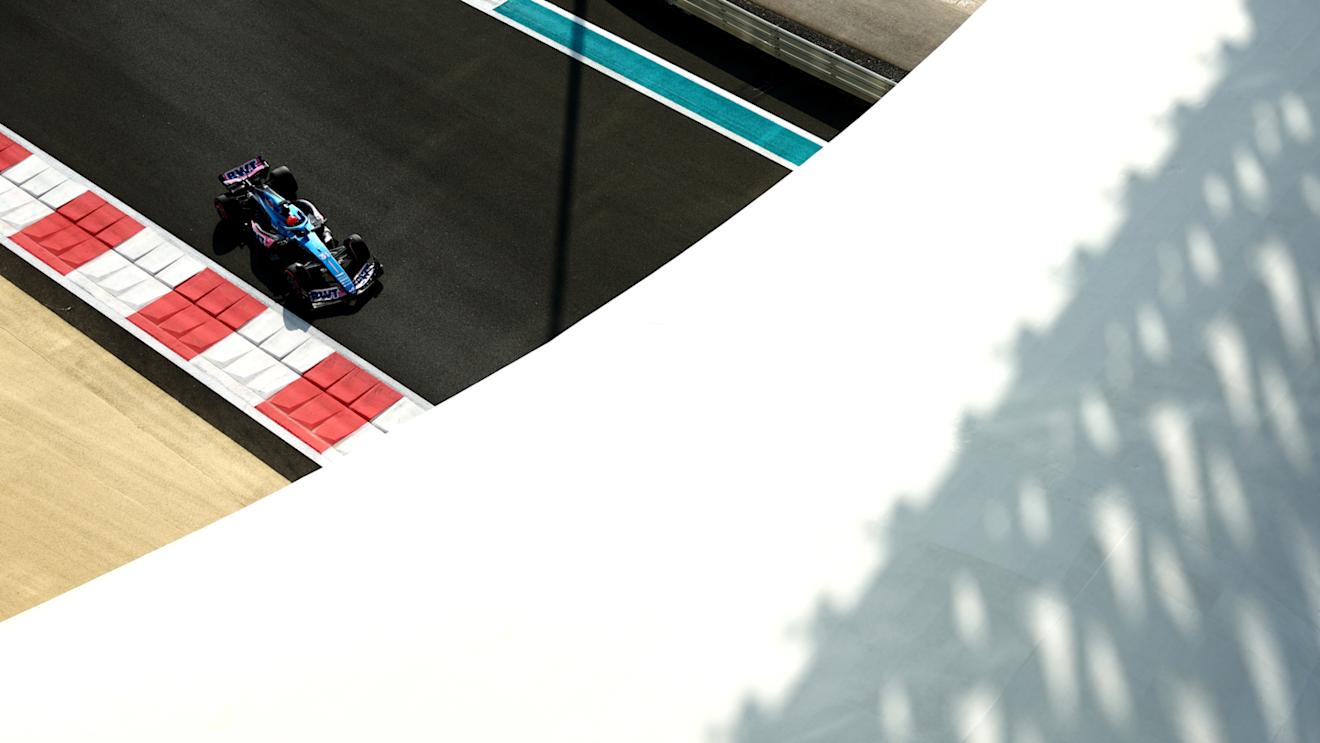 ABU DHABI, UNITED ARAB EMIRATES - NOVEMBER 25: Esteban Ocon of France driving the (31) Alpine F1 A523 Renault on track during final practice ahead of the F1 Grand Prix of Abu Dhabi at Yas Marina Circuit on November 25, 2023 in Abu Dhabi, United Arab Emirates. (Photo by Clive Rose/Getty Images)