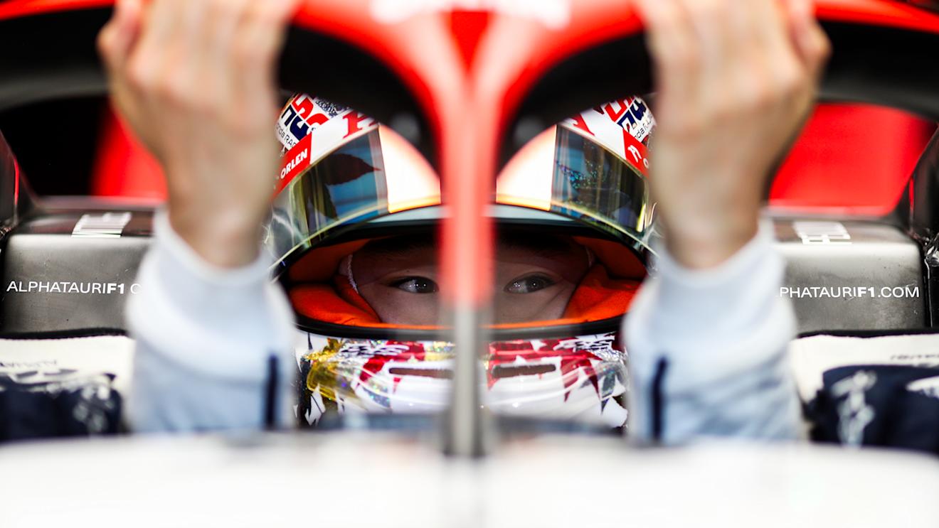 ABU DHABI, UNITED ARAB EMIRATES - NOVEMBER 25: Yuki Tsunoda of Scuderia AlphaTauri and Japan during qualifying ahead of the F1 Grand Prix of Abu Dhabi at Yas Marina Circuit on November 25, 2023 in Abu Dhabi, United Arab Emirates. (Photo by Peter Fox/Getty Images)