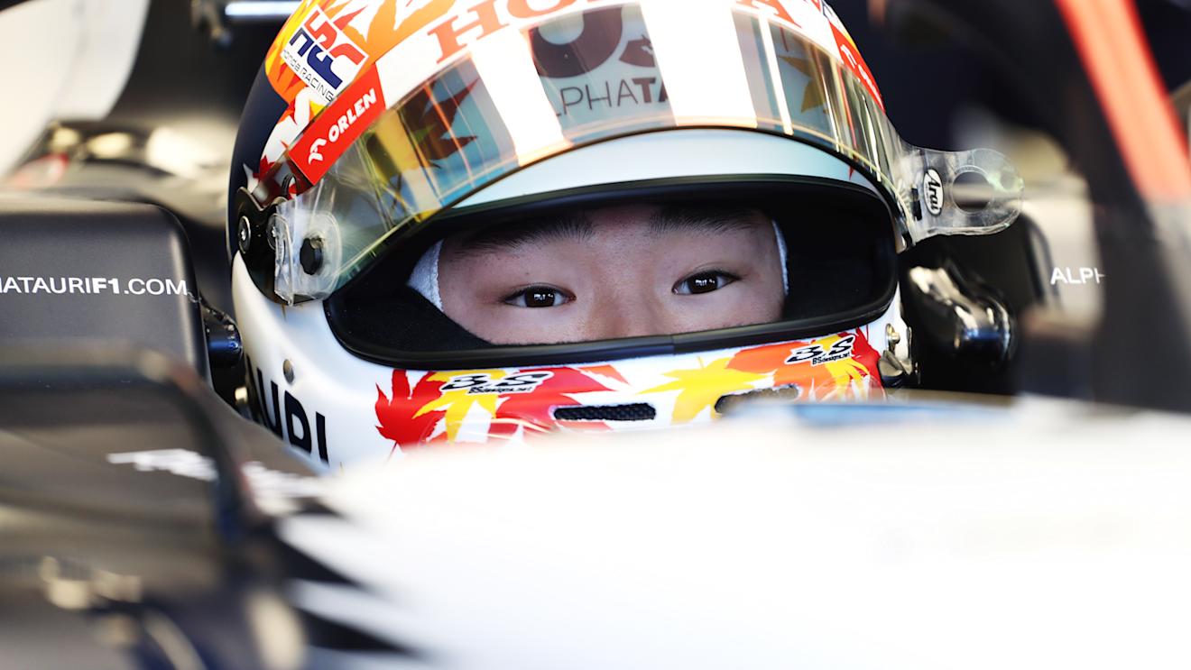 MELBOURNE, AUSTRALIA - MARCH 31: Yuki Tsunoda of Japan and Scuderia AlphaTauri prepares to drive in the garage during practice ahead of the F1 Grand Prix of Australia at Albert Park Grand Prix Circuit on March 31, 2023 in Melbourne, Australia. (Photo by Peter Fox/Getty Images)
