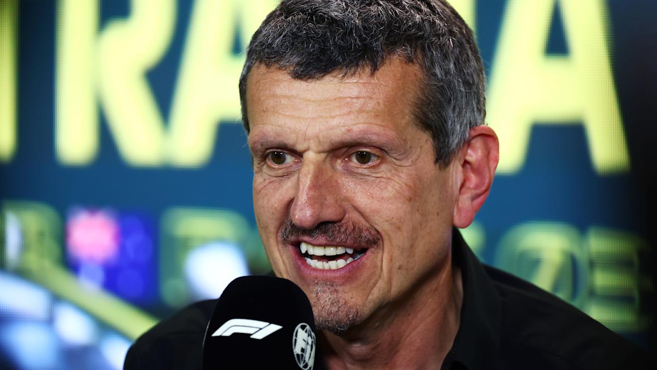 MELBOURNE, AUSTRALIA - MARCH 31: Haas F1 Team Principal Guenther Steiner talks in the Team Principals Press Conference during practice ahead of the F1 Grand Prix of Australia at Albert Park Grand Prix Circuit on March 31, 2023 in Melbourne, Australia. (Photo by Dan Istitene/Getty Images)