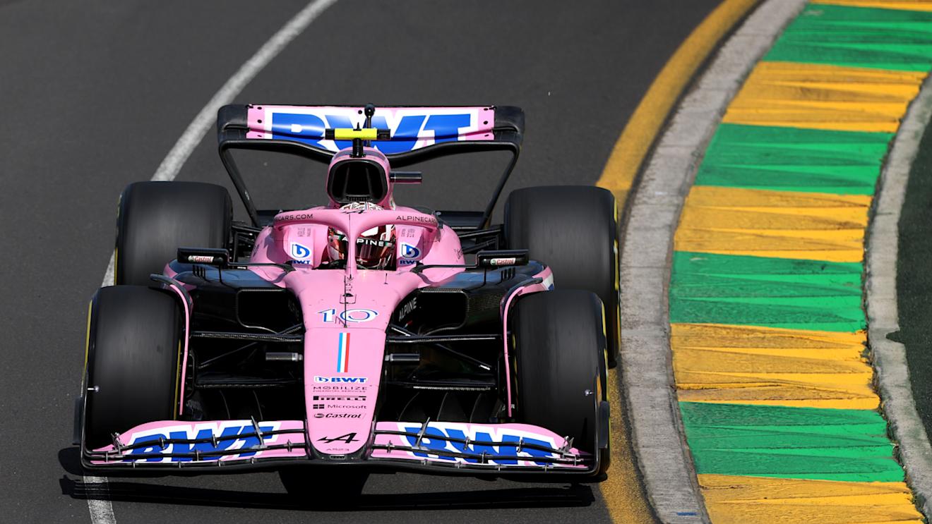 MELBOURNE, AUSTRALIA - MARCH 31: Pierre Gasly of France driving the (10) Alpine F1 A523 Renault in the Pitlane during practice ahead of the F1 Grand Prix of Australia at Albert Park Grand Prix Circuit on March 31, 2023 in Melbourne, Australia. (Photo by Robert Cianflone/Getty Images)