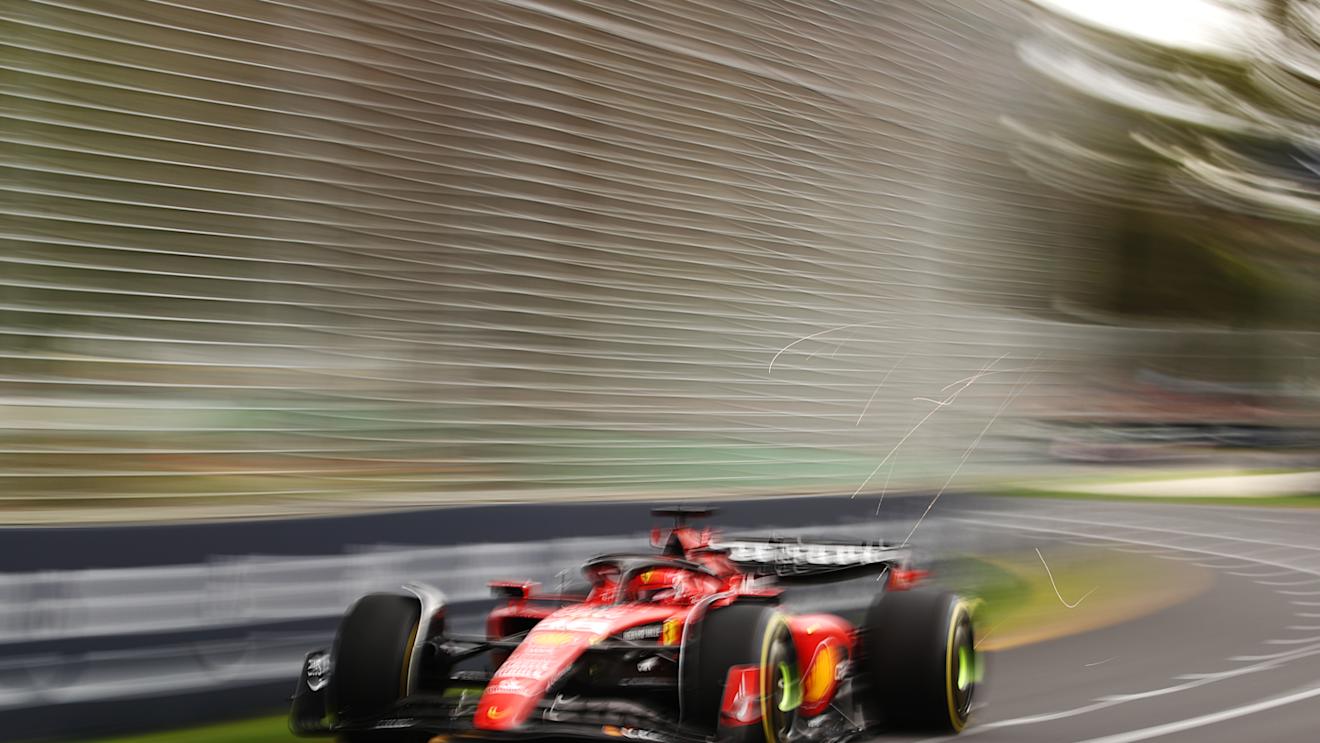 MELBOURNE, AUSTRALIA - MARCH 31: Charles Leclerc of Monaco driving the (16) Ferrari SF-23 on track during practice ahead of the F1 Grand Prix of Australia at Albert Park Grand Prix Circuit on March 31, 2023 in Melbourne, Australia. (Photo by Robert Cianflone/Getty Images)