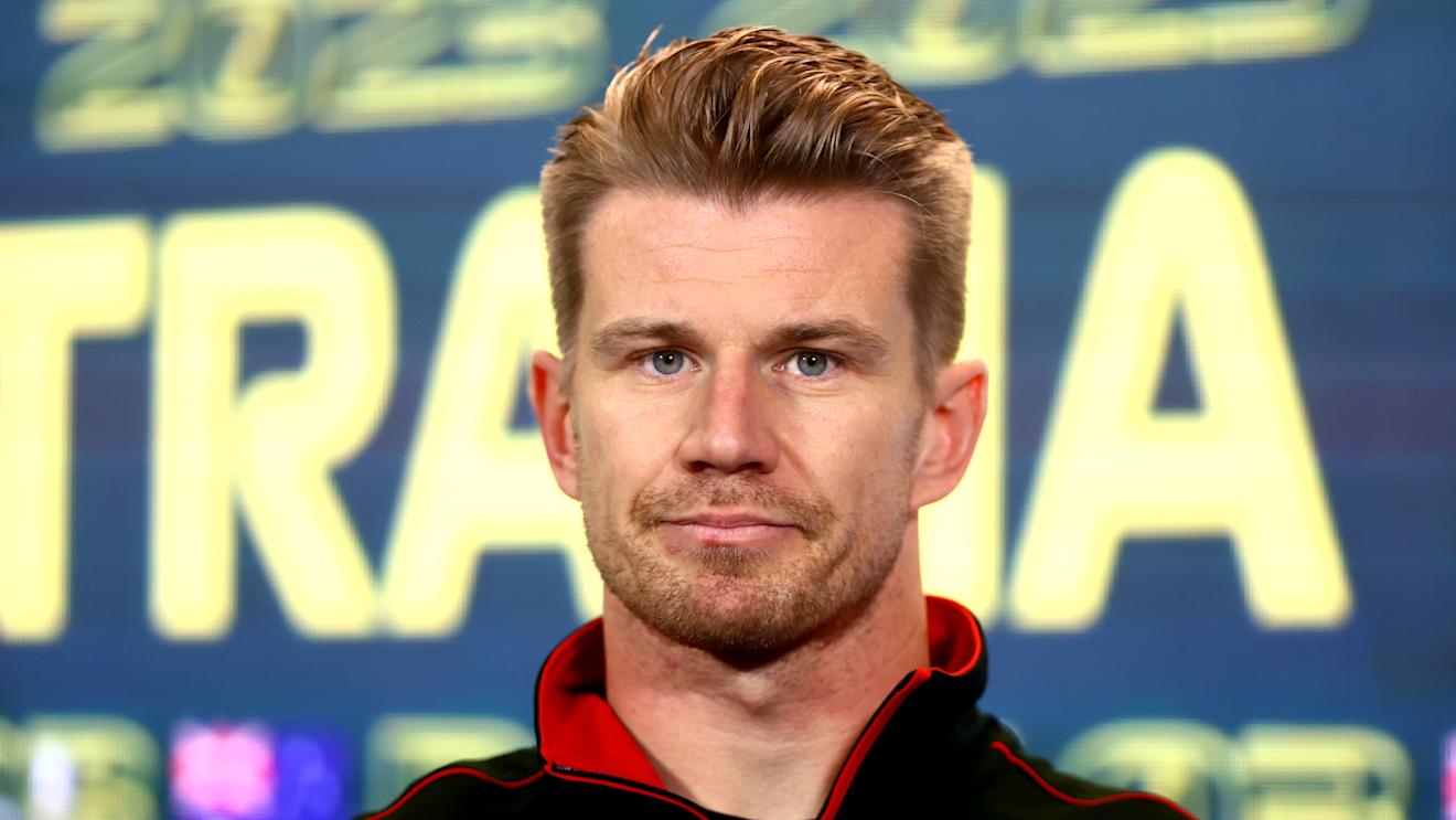 MELBOURNE, AUSTRALIA - MARCH 30: Nico Hulkenberg of Germany and Haas F1 attends the Drivers Press Conference during previews ahead of the F1 Grand Prix of Australia at Albert Park Grand Prix Circuit on March 30, 2023 in Melbourne, Australia. (Photo by Dan Istitene/Getty Images)